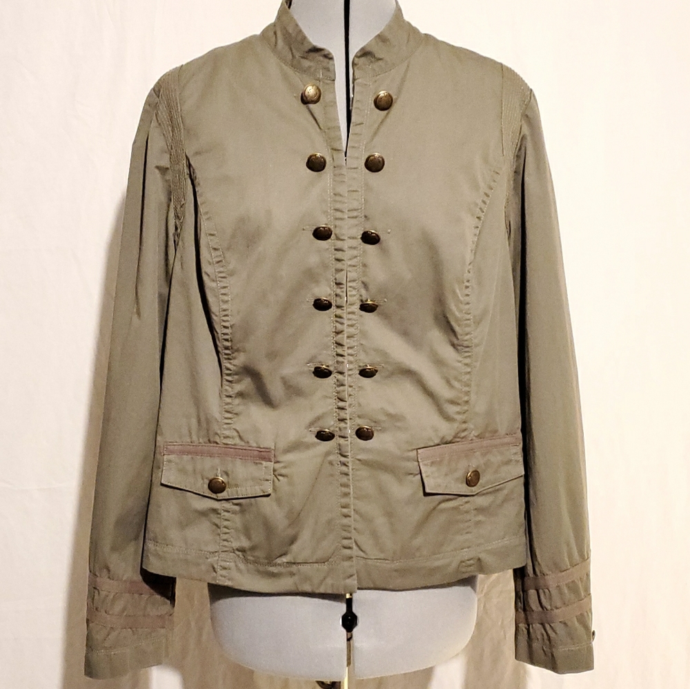 Apt 9 Olive Green Military Style Jacket